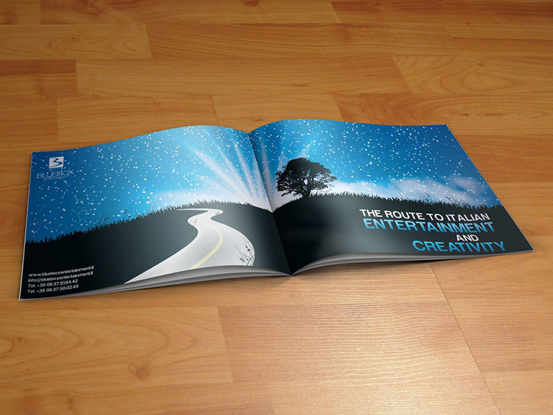 Brochure grafica pubblicitaria - Studio grafico Roma Creazione brochures pubblicitarie